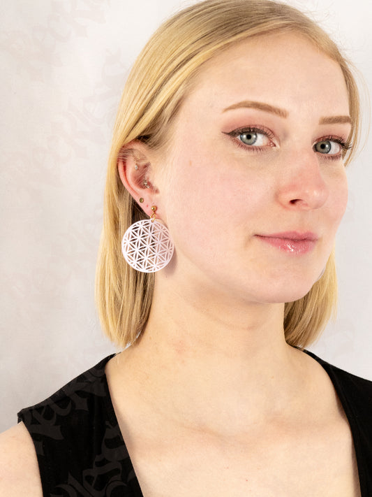 Flower of life earrings
