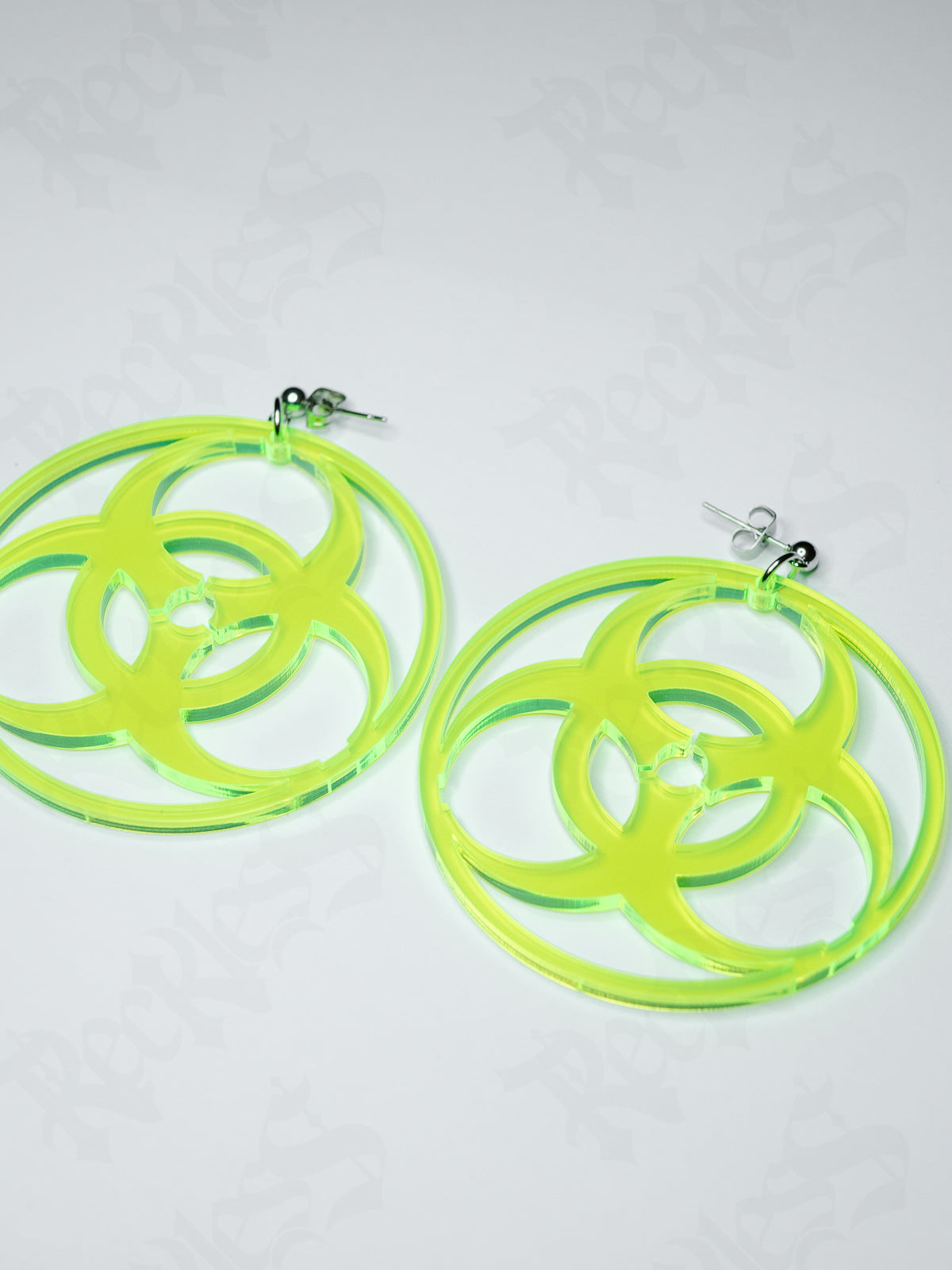 Biohazard earrings