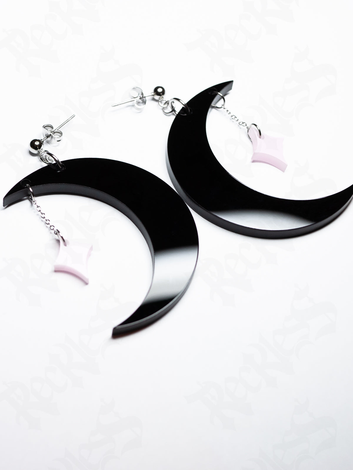 Moon and star earrings