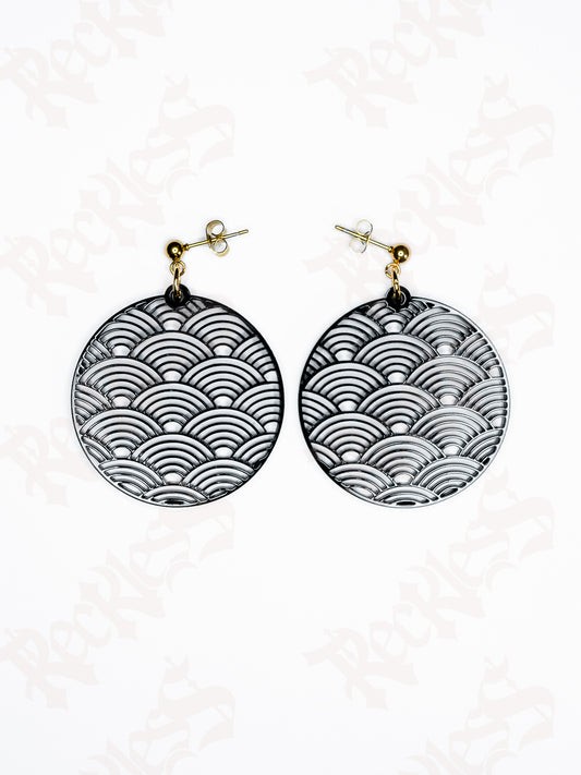 Seigaiha earrings