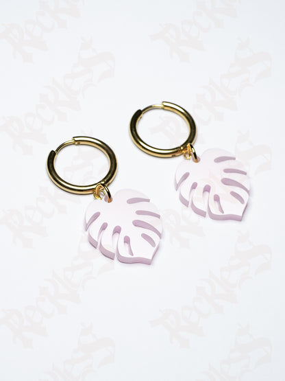 Boucles d'oreilles Monstera