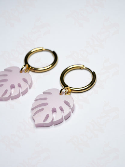 Boucles d'oreilles Monstera