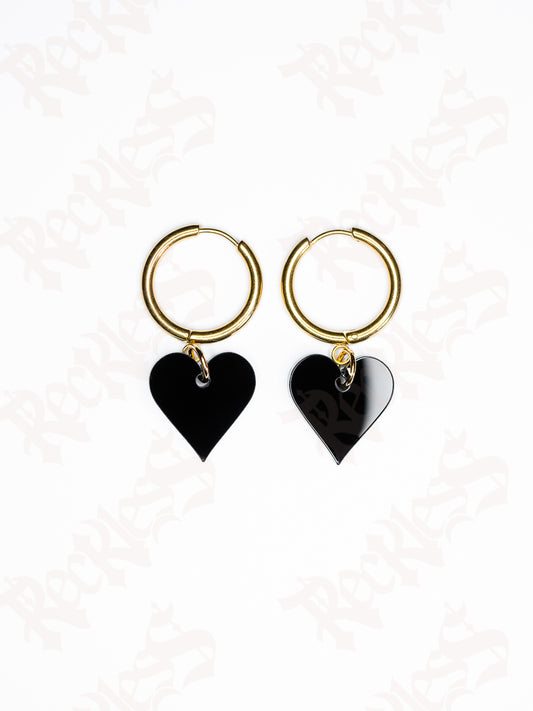 Mini heart earrings