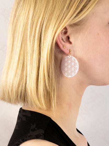 Boucles d'oreilles Fleur de vie