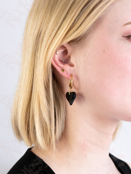 Mini heart earrings