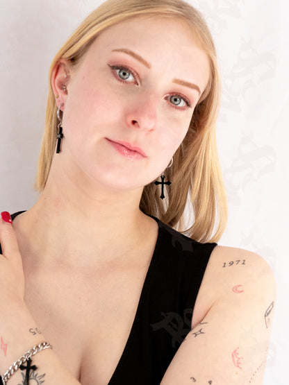 Mini Cross earrings