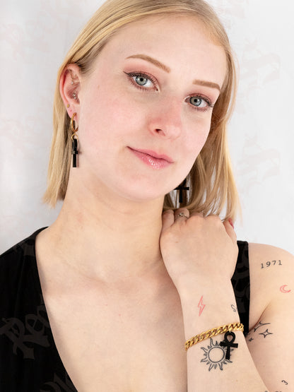 Mini Ankh earrings