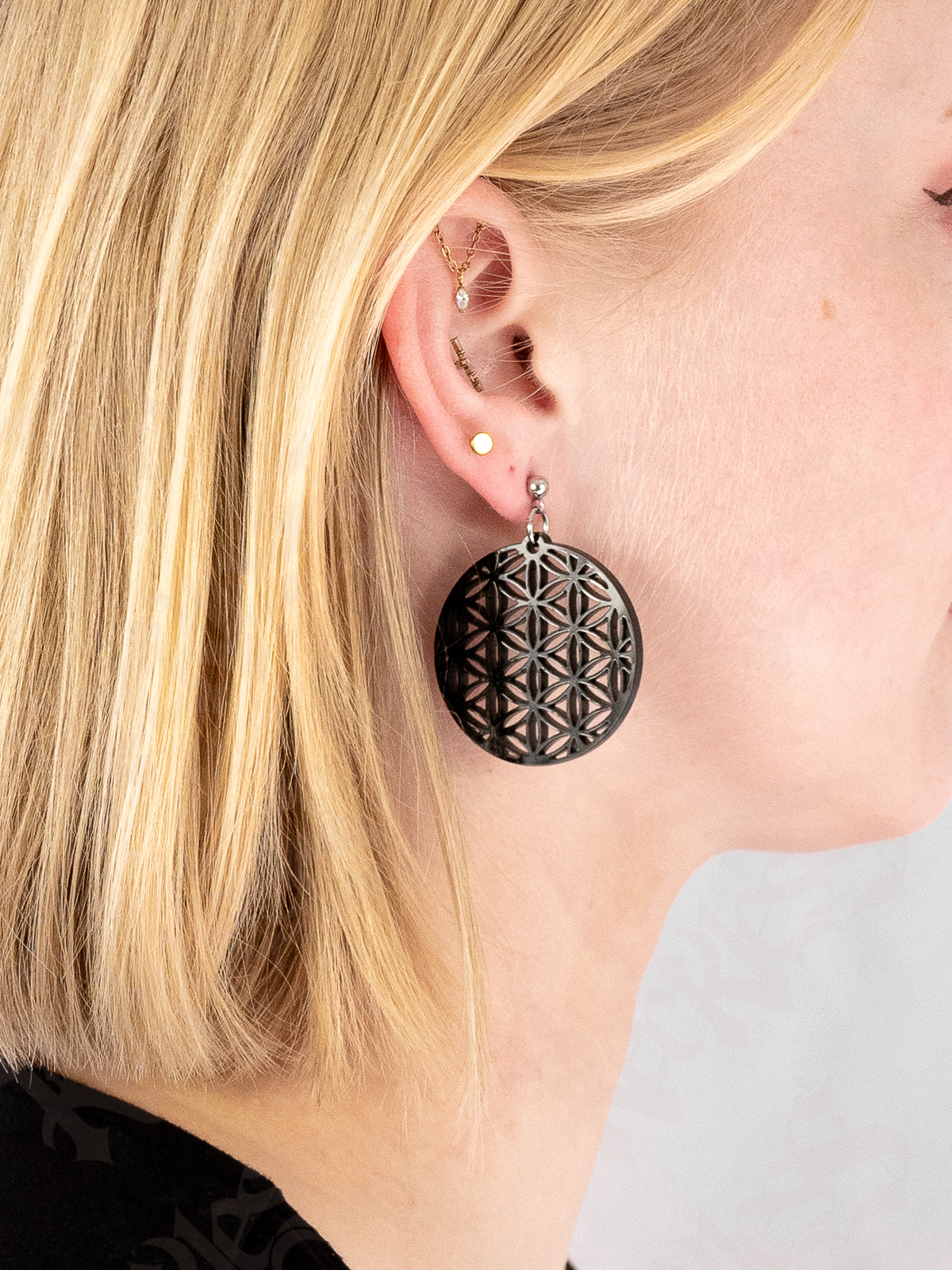 Boucles d'oreilles Fleur de vie