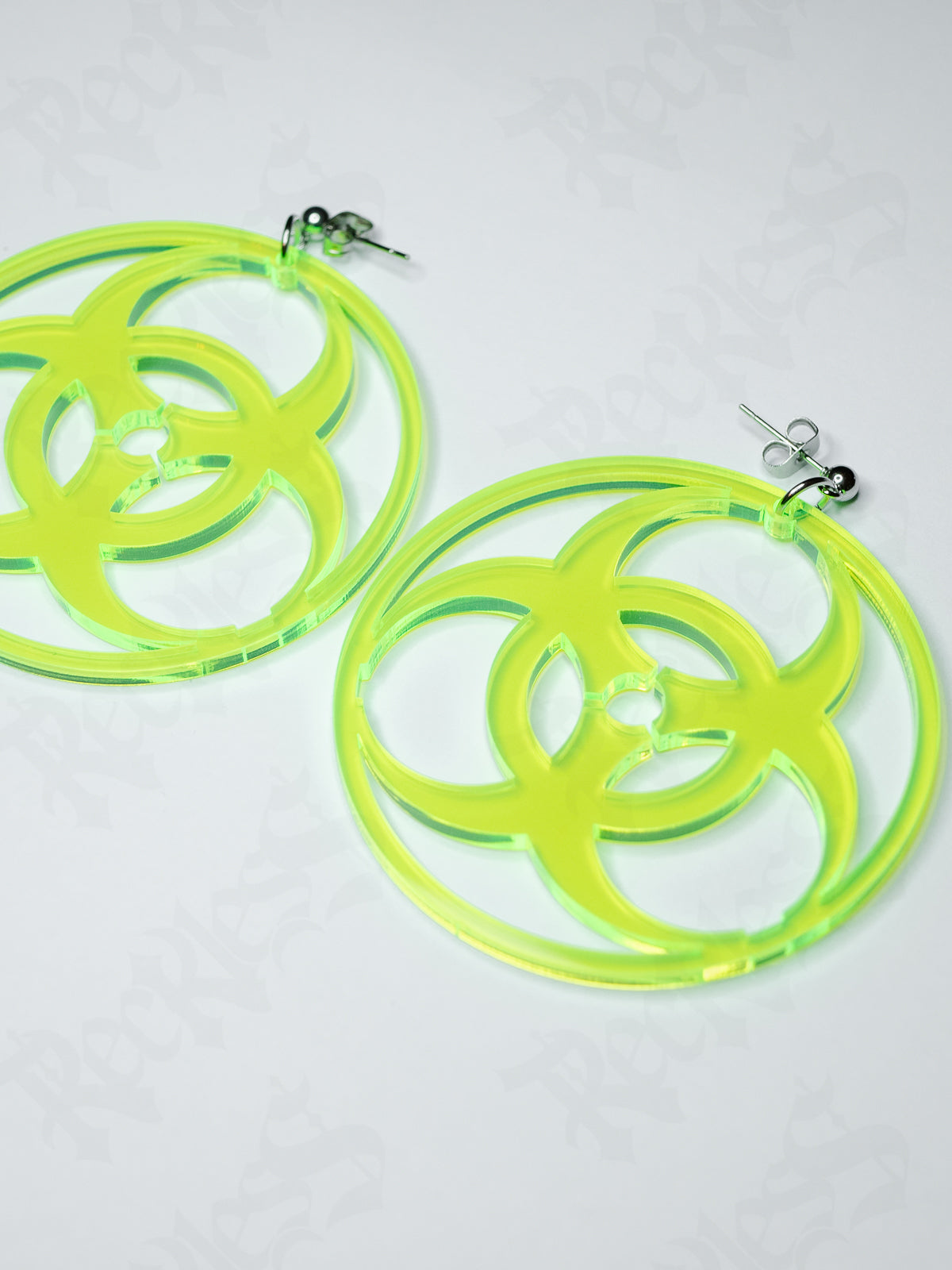Biohazard earrings