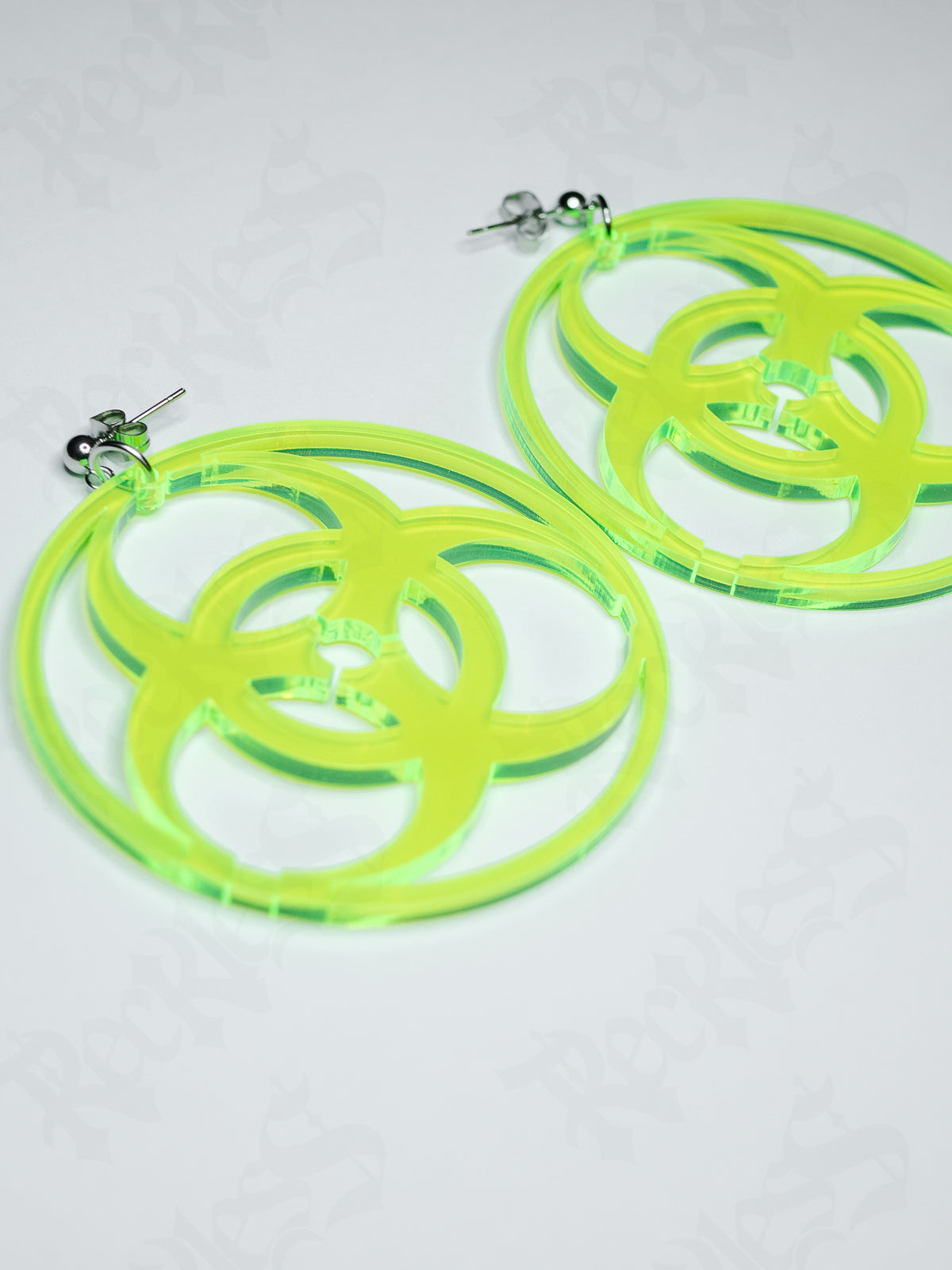 Biohazard earrings