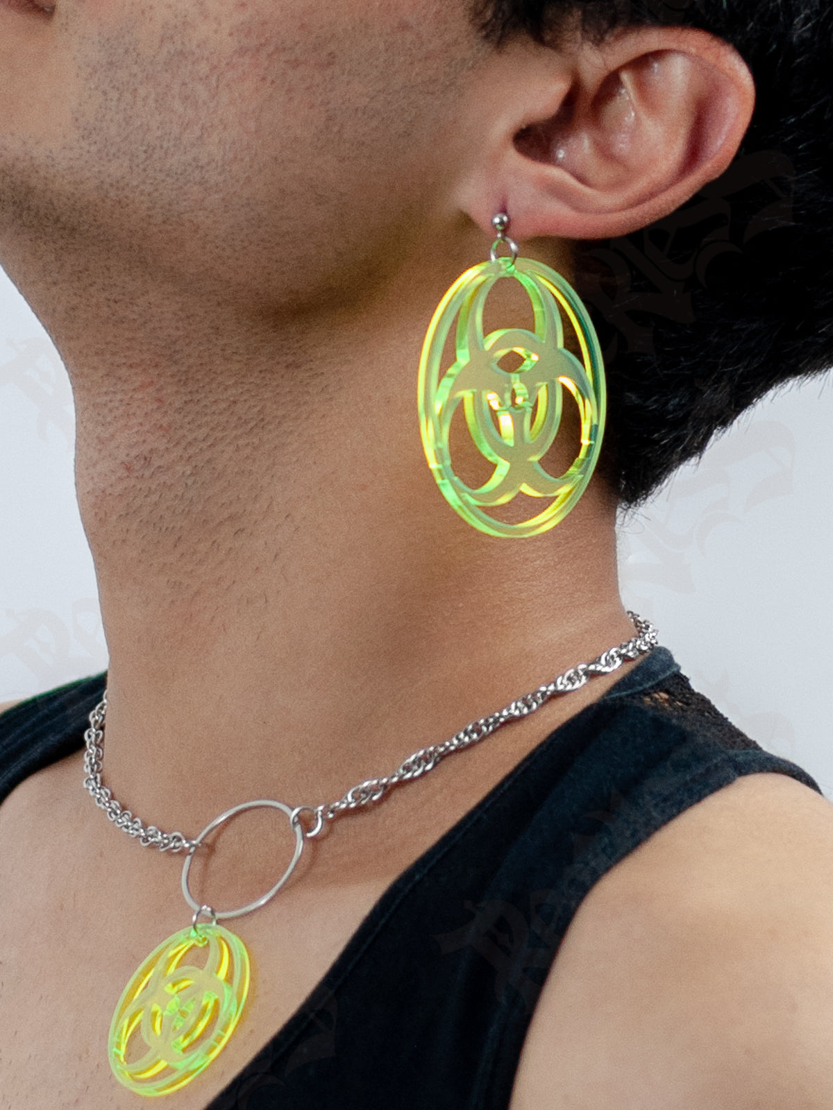 Biohazard earrings