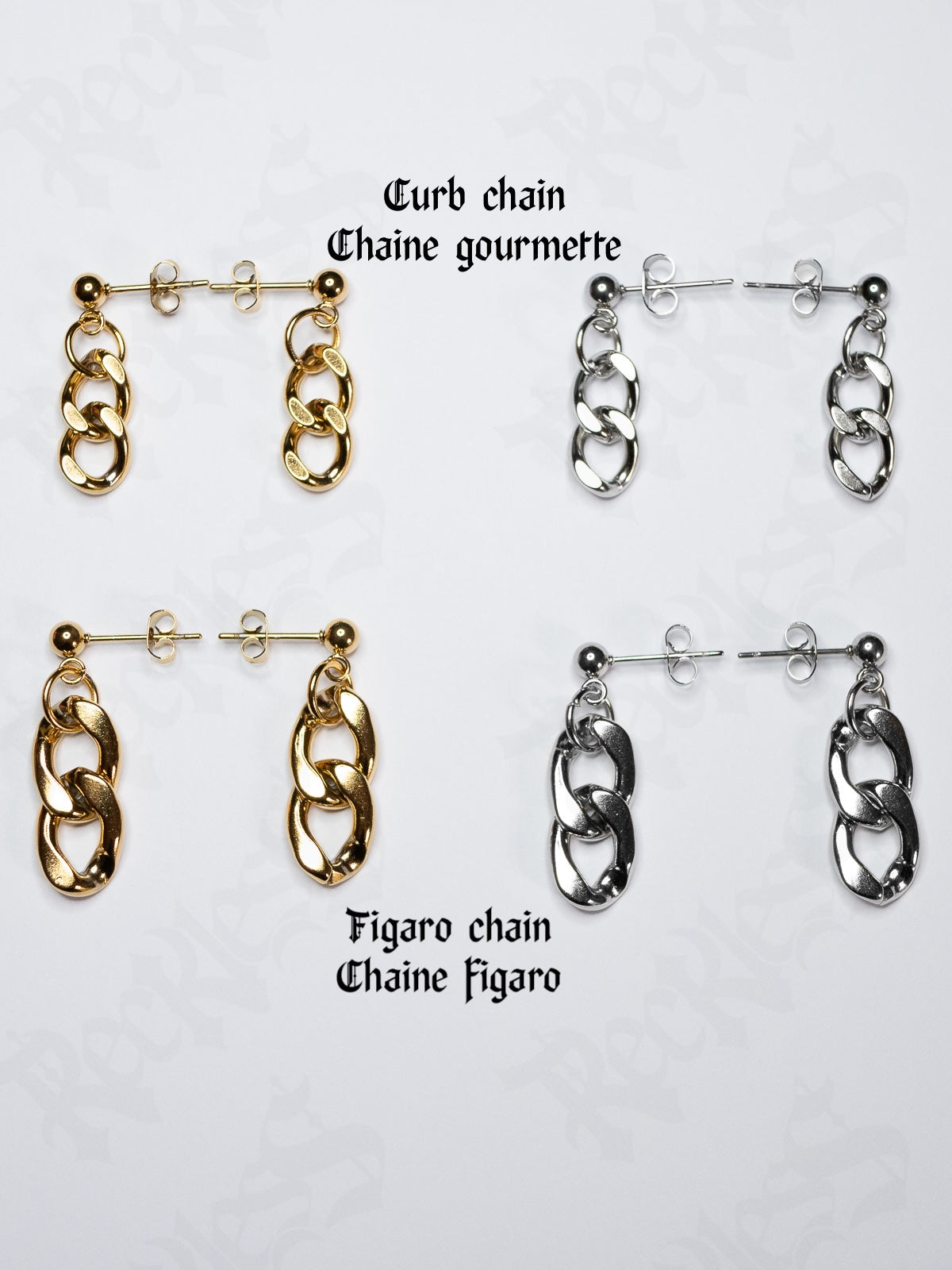 Chain earrings
