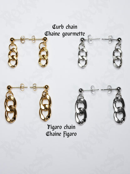 Chain earrings