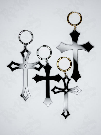 Cross earrings