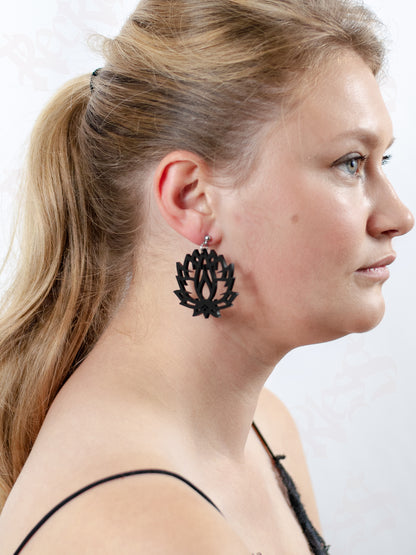 Lotus earrings