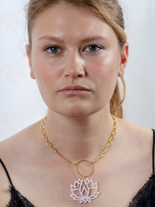 Lotus necklace