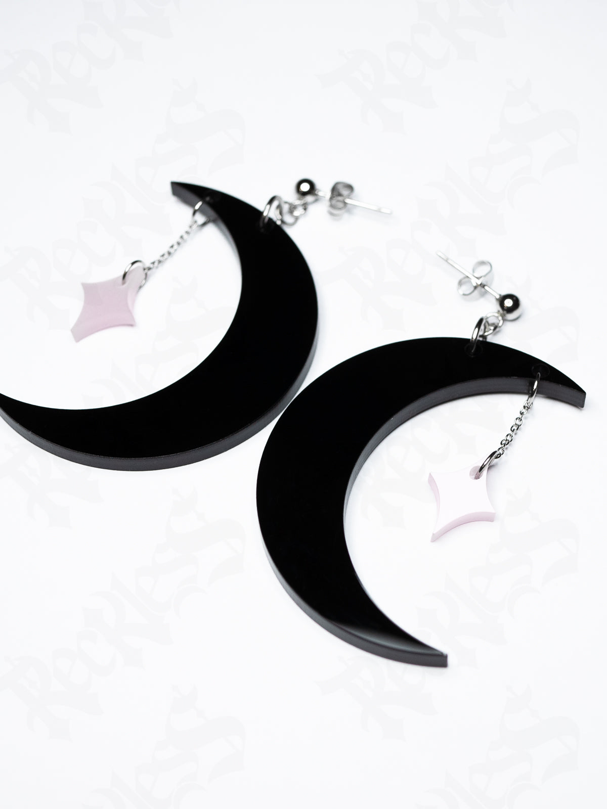 Moon and star earrings