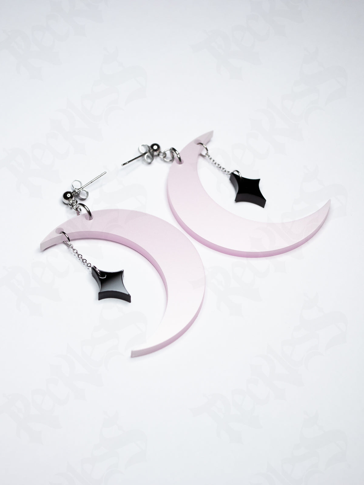Moon and star earrings