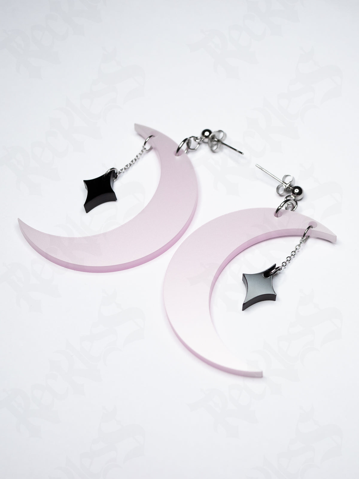 Moon and star earrings