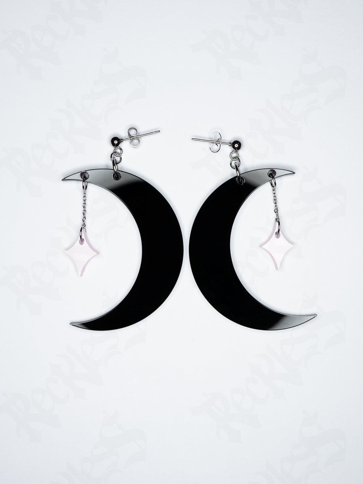 Moon and star earrings