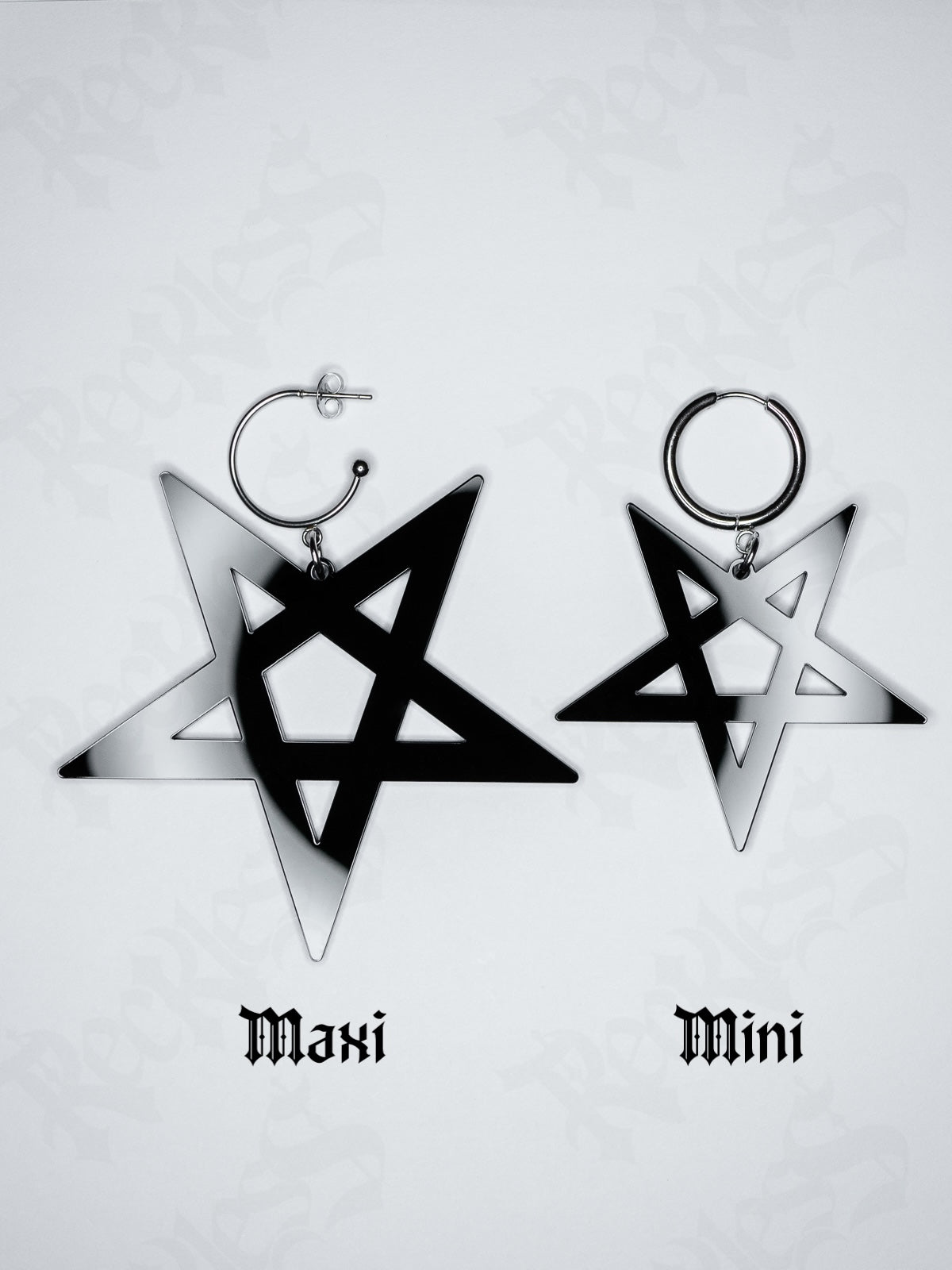 Pentagram earrings