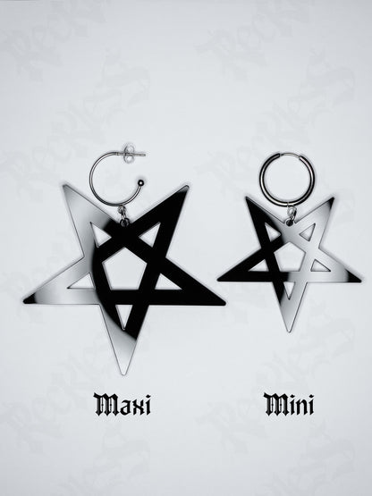 Pentagram earrings