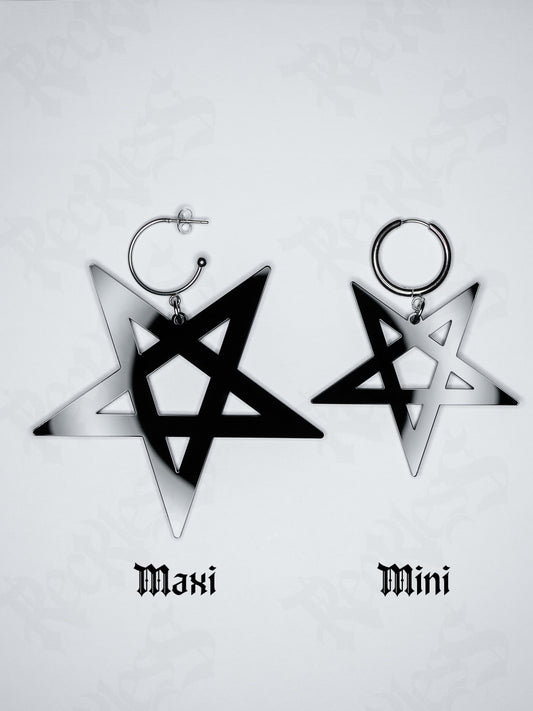 Pentagram earrings
