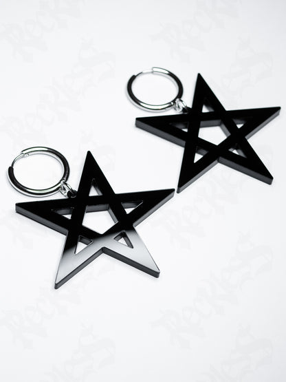 Pentagram earrings