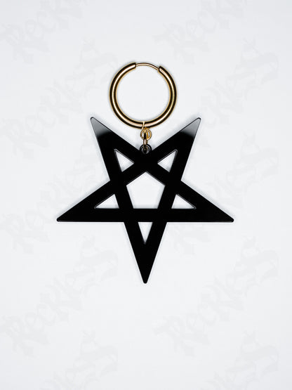 Pentagram earrings