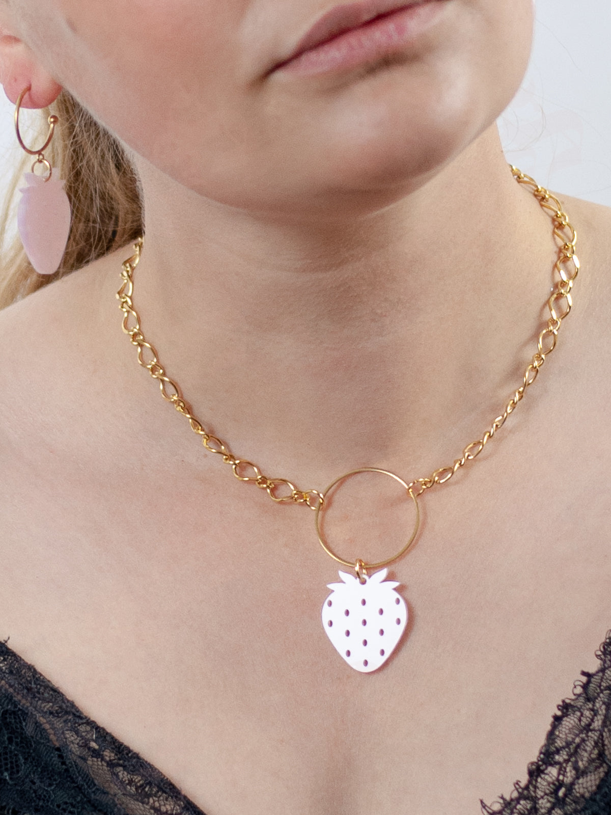 Strawberry necklace