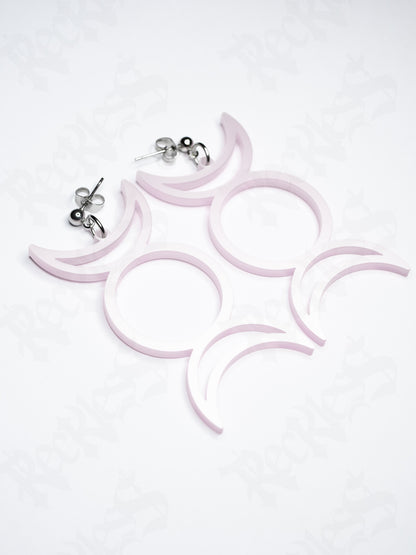 Triple Moon earrings