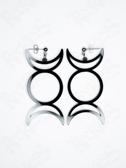 Triple Moon earrings